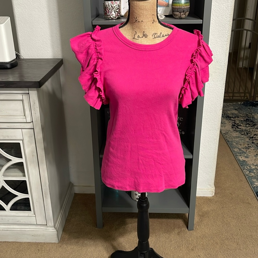 EUC pink Express top size L